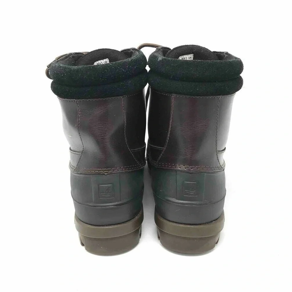 Sperry Top Sider Brewster Duck Boots Winter Rain Brown 13